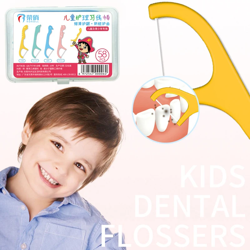 58PCS Children's Dental Floss Disposable Hygienic Dental Floss Stick Cute Cartoon Oral Cleaning Oral Hygiene Nursing Wholesale
58PCS Children's Dental Floss Disposable Hygienic Dental Floss Stick Cute Cartoon Oral Cleaning Oral Hygiene Nursing Wholesale