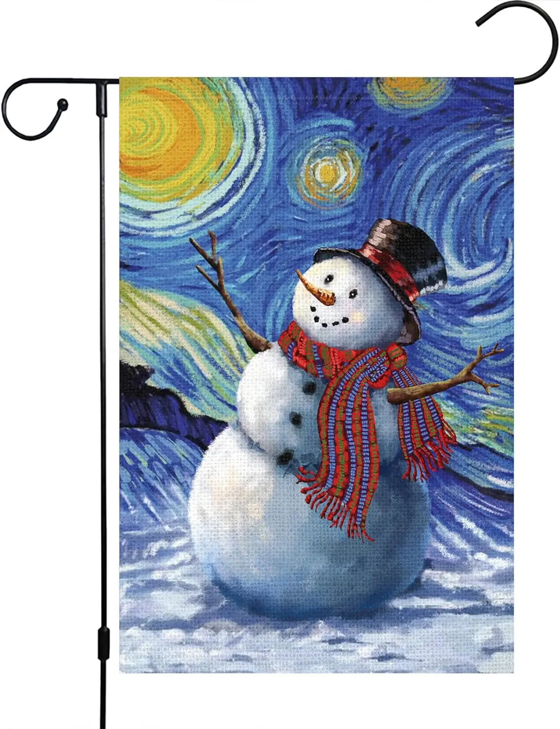 Winter Christmas Garden Flag 12x18 Double Sided Burlap Farmhouse Starry Night Snowman Garden Yard Flags for Xmas Seasonal
Winter Christmas Garden Flag 12x18 Double Sided Burlap Farmhouse Starry Night Snowman Garden Yard Flags for Xmas Seasonal