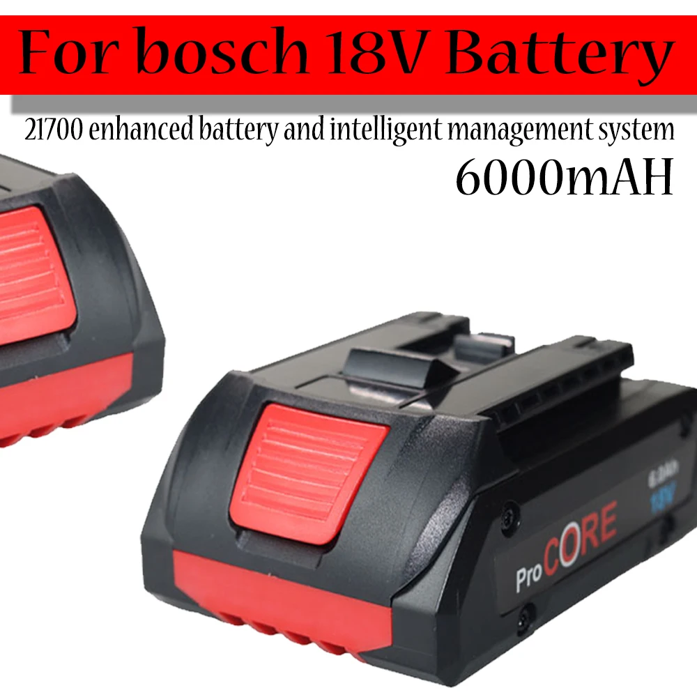 

Replacement Power Tool Battery 18V 6000mAh Li-Ion For Bosch GSR18-Li,BAT609,BAT618,BAT609G,BAT618G,17618,37618,DGSH181