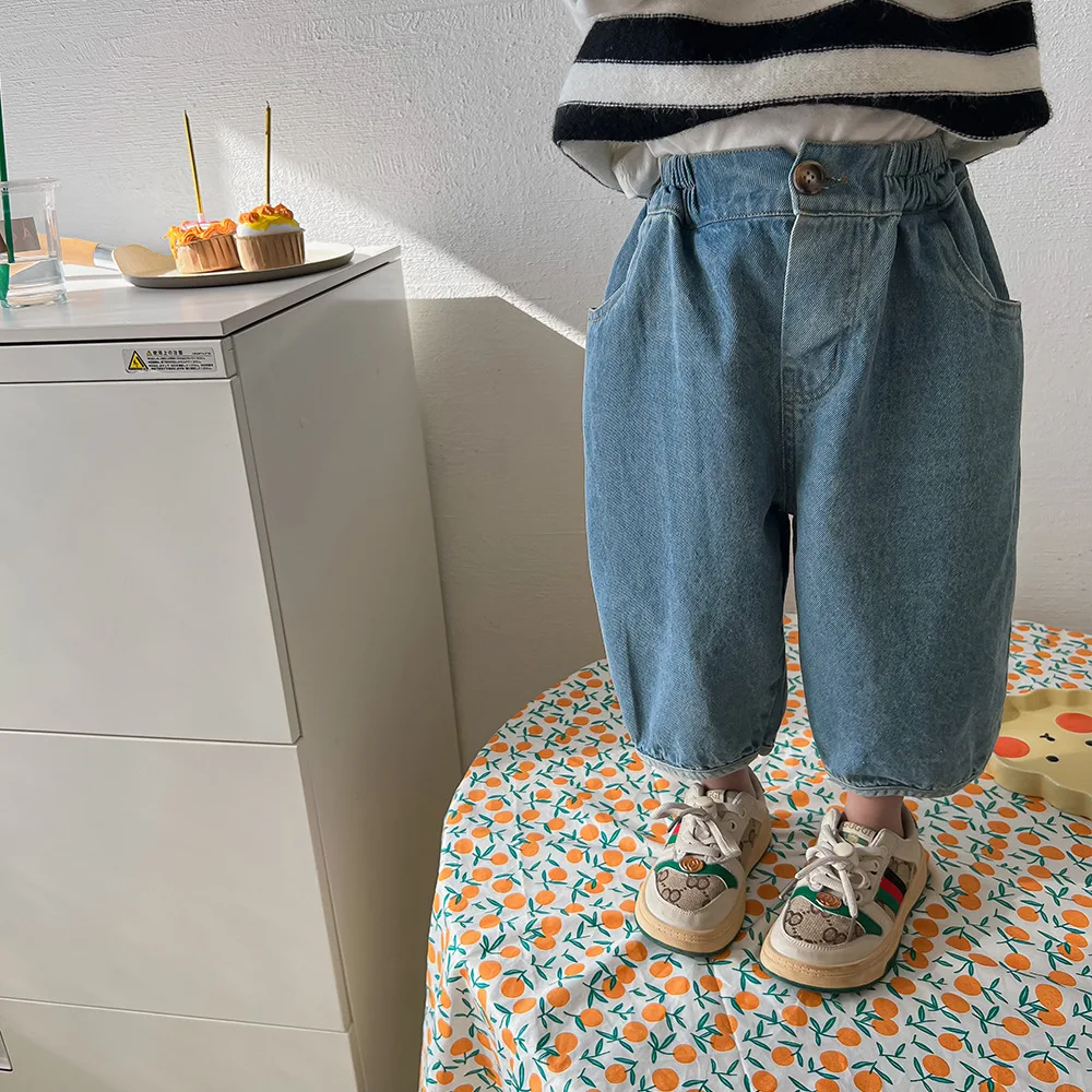 New Children Loose Casual Harem Pants Fashion Girls Wide Leg Pants Kids Denim Trousers Baby Girl Jean Pants Boys Denim Pants
New Children Loose Casual Harem Pants Fashion Girls Wide Leg Pants Kids Denim Trousers Baby Girl Jean Pants Boys Denim Pants