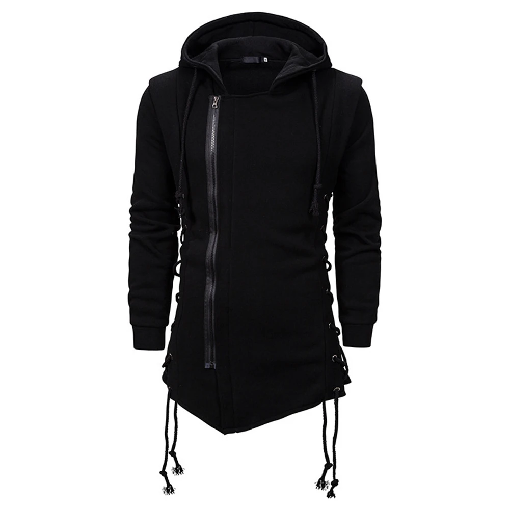 Vintage Gothic Lace Up Hoodies For Men Casual Long Style Zip-Up Hooded Shirt Solid Color Coat Tops Sweatshirts Hoodie Clothing
Vintage Gothic Lace Up Hoodies For Men Casual Long Style Zip-Up Hooded Shirt Solid Color Coat Tops Sweatshirts Hoodie Clothing