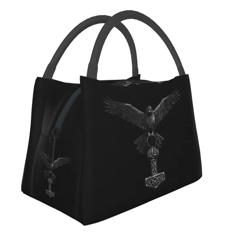 Vikings Odin Raven With Thor Mjolnir Hammer Lunch Bag Women Norse Odin God Lunch Tote for Outdoor Camping Travel Meal Food Box
Vikings Odin Raven With Thor Mjolnir Hammer Lunch Bag Women Norse Odin God Lunch Tote for Outdoor Camping Travel Meal Food Box