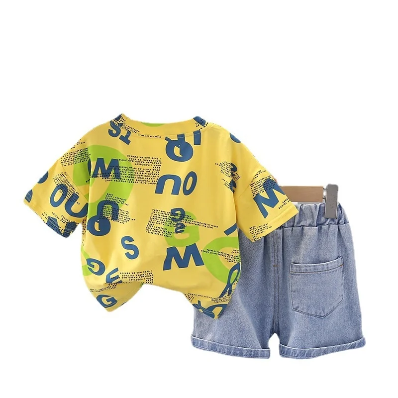 New Summer Baby Girls Clothes Suit Children Boys Fashion Letter T-Shirt Shorts 2Pcs/Sets Toddler Casual Costume Kids Tracksuits
New Summer Baby Girls Clothes Suit Children Boys Fashion Letter T-Shirt Shorts 2Pcs/Sets Toddler Casual Costume Kids Tracksuits