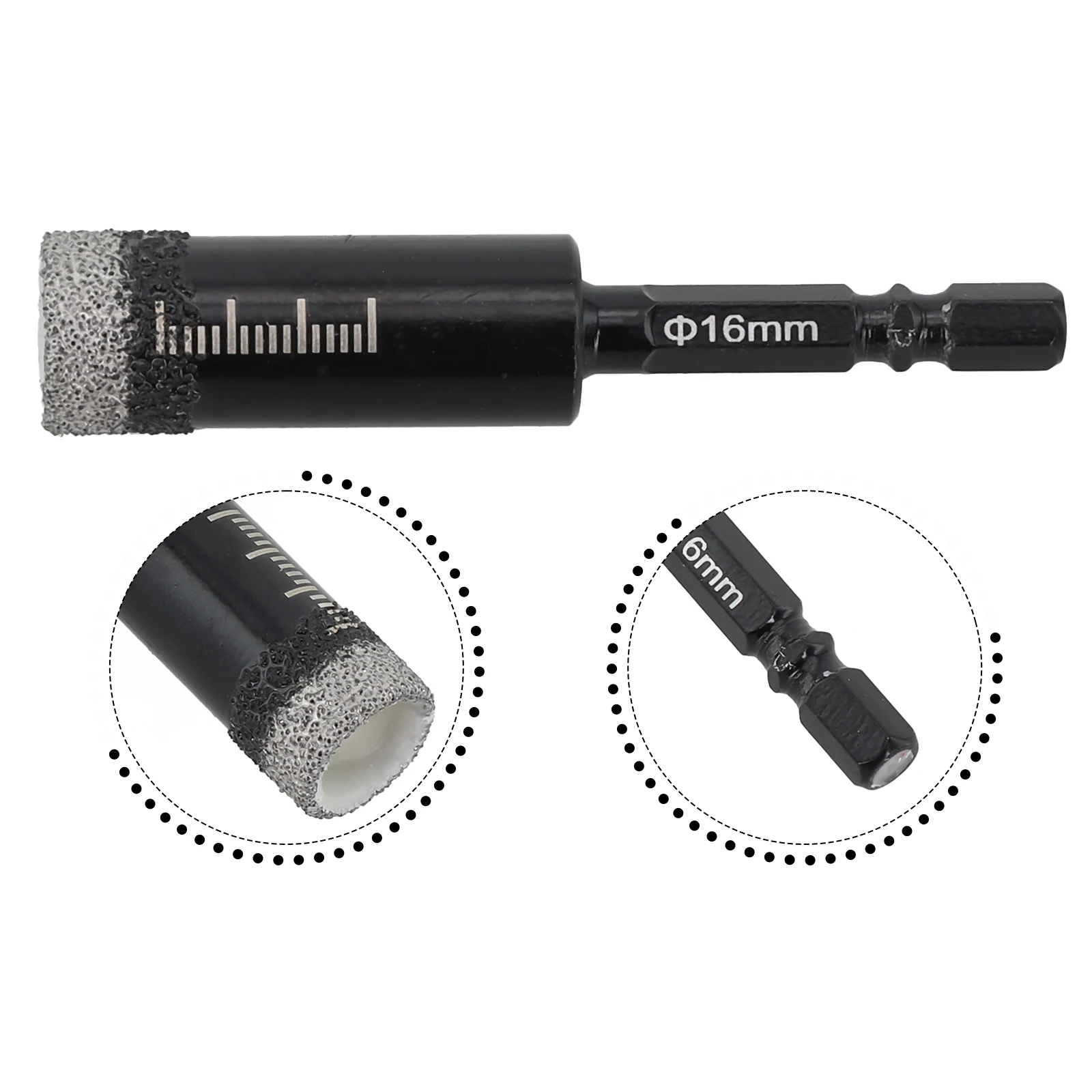 1PC 6-12mm Hex Handle Vacuum Brazed Diamond Dry Drill Bits Hole Saw Cutter Drilling Granite & Marble, Masonry Hand Tools
1PC 6-12mm Hex Handle Vacuum Brazed Diamond Dry Drill Bits Hole Saw Cutter Drilling Granite & Marble, Masonry Hand Tools