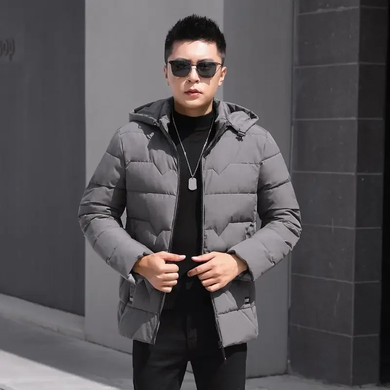 Male Padded Coats Short Men's Down Jacket Hooded Padding Winter Parkas Outerwear Cold Casual Aesthetic Elegant Outerwears 2024
Male Padded Coats Short Men's Down Jacket Hooded Padding Winter Parkas Outerwear Cold Casual Aesthetic Elegant Outerwears 2024