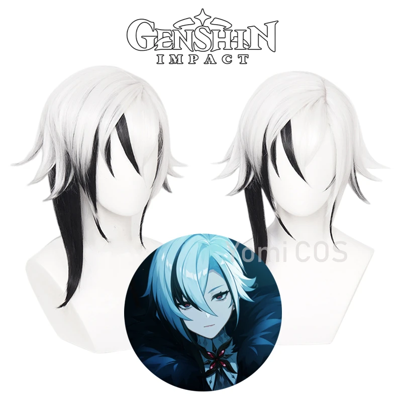 Game Genshin Impact Fatui Cosplay Wig Cosplay Arlecchino Fatui The Knave Cosplay Wig Short White Black Hair Cos Props
Game Genshin Impact Fatui Cosplay Wig Cosplay Arlecchino Fatui The Knave Cosplay Wig Short White Black Hair Cos Props