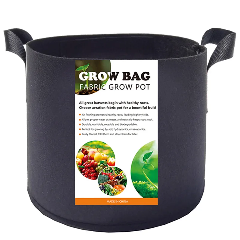 2-Pack 10 Gallon Grow Bags Plant Grow Pot Heavy Duty Thickened Nonwoven Fabric Pots with Handles for Seedlings Garden Gadgets
2-Pack 10 Gallon Grow Bags Plant Grow Pot Heavy Duty Thickened Nonwoven Fabric Pots with Handles for Seedlings Garden Gadgets