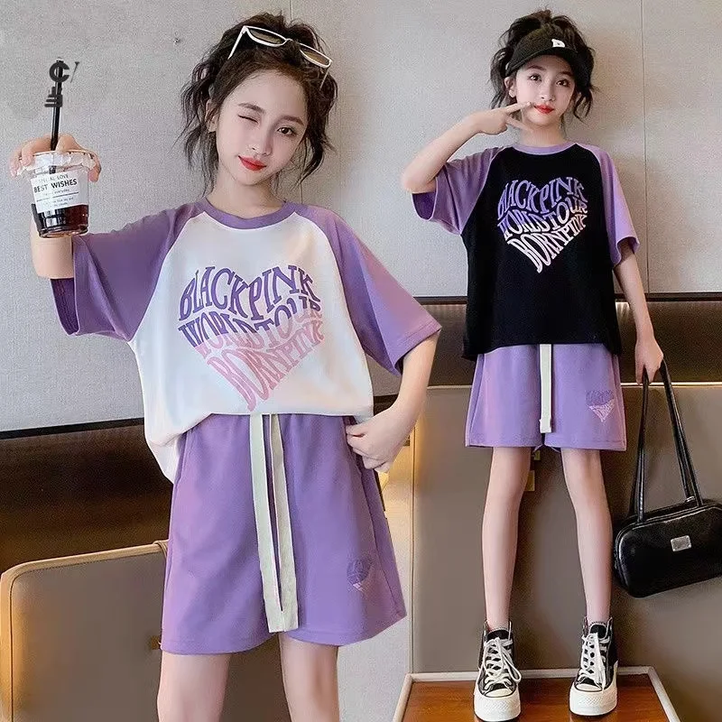 Tracksuit For Girls Boy Children Girl T-shirt Top +Shorts 2PCS Summer Children Clothing Set Kids Suits Kids Clothes New 2024
Tracksuit For Girls Boy Children Girl T-shirt Top +Shorts 2PCS Summer Children Clothing Set Kids Suits Kids Clothes New 2024