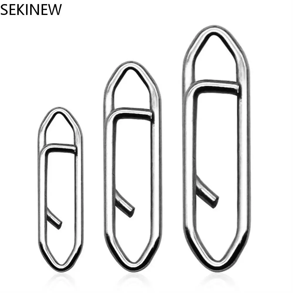 50pcs Fishing Clips Stainless Steel Connector Snaps Swivels Quick Change Clips for Freshwater Saltwater
50pcs Fishing Clips Stainless Steel Connector Snaps Swivels Quick Change Clips for Freshwater Saltwater