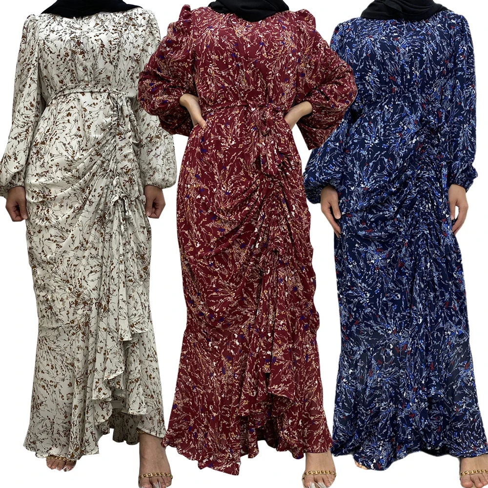 2024 Dubai Turkey Abaya Women Floral Print Maxi Dress Ruffle Party Gown Eid Ramadan Islamic Clothing Arab Robe Kaftan Jalabiya
2024 Dubai Turkey Abaya Women Floral Print Maxi Dress Ruffle Party Gown Eid Ramadan Islamic Clothing Arab Robe Kaftan Jalabiya