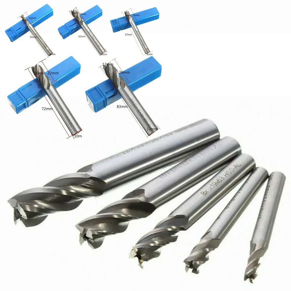 5 PCS/set End Mill Carbide 4 Flutes CNC HSS End Milling Cutter Slot Drill Bit Set 4-12mm Cutting Hook Grooves Straight Handle
5 PCS/set End Mill Carbide 4 Flutes CNC HSS End Milling Cutter Slot Drill Bit Set 4-12mm Cutting Hook Grooves Straight Handle