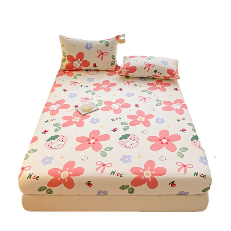 All cotton coarse fabric cool mat bed sheet, all cotton summer single piece, all inclusive, Simmons bed cover, anti slip fixed b
All cotton coarse fabric cool mat bed sheet, all cotton summer single piece, all inclusive, Simmons bed cover, anti slip fixed b
