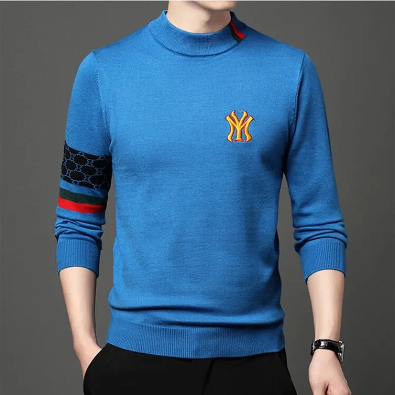 2022 Top Grade New Autum Winter Designer Fashion Brand Luxury Knit Half Turtleneck Men Warm Woolen Sweater Casual Mens Clothing
2022 Top Grade New Autum Winter Designer Fashion Brand Luxury Knit Half Turtleneck Men Warm Woolen Sweater Casual Mens Clothing