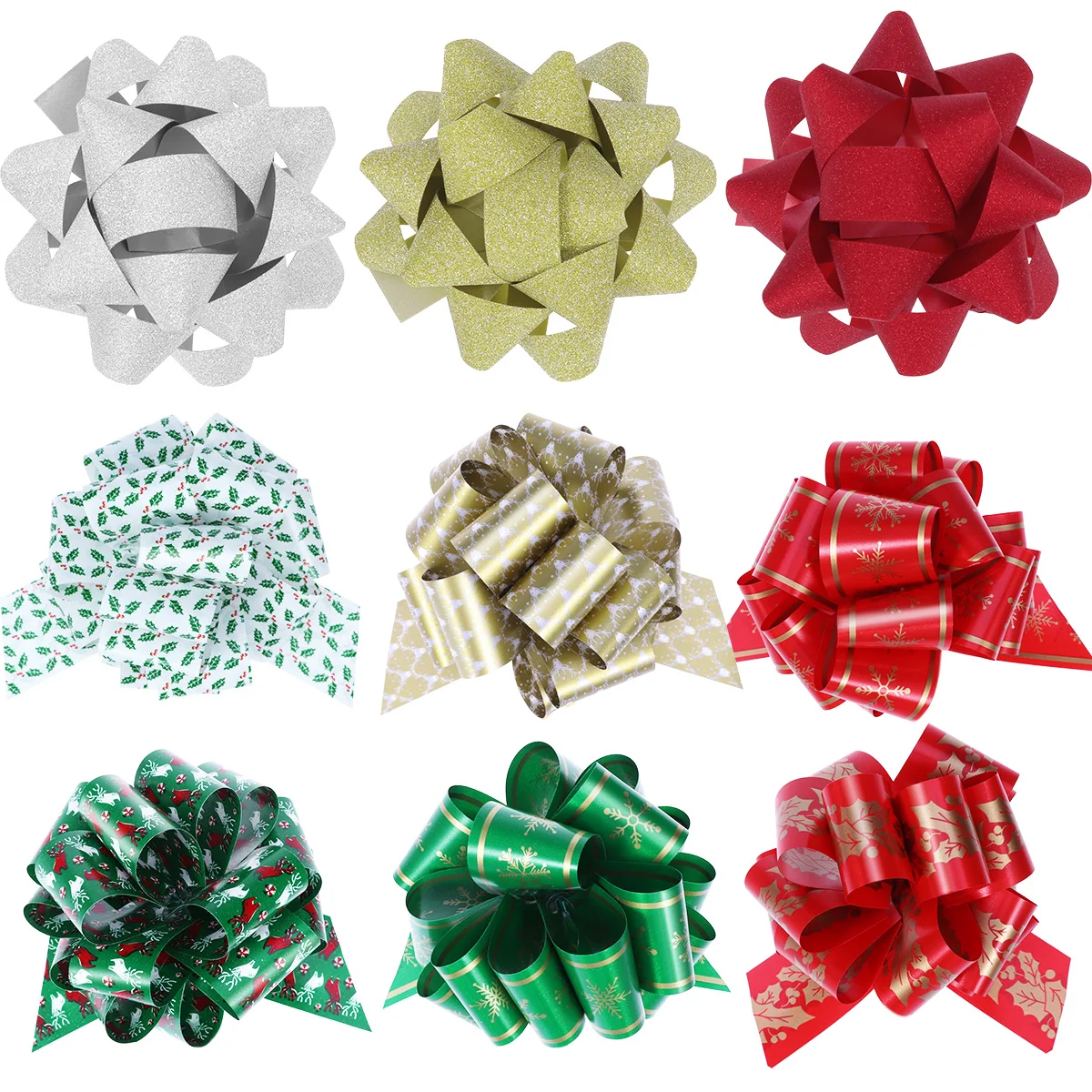 Tinksky Christmas Gift Bows Set 24pcs Flower Star Bows for Gift Box Wrapping Party Decoration
Tinksky Christmas Gift Bows Set 24pcs Flower Star Bows for Gift Box Wrapping Party Decoration