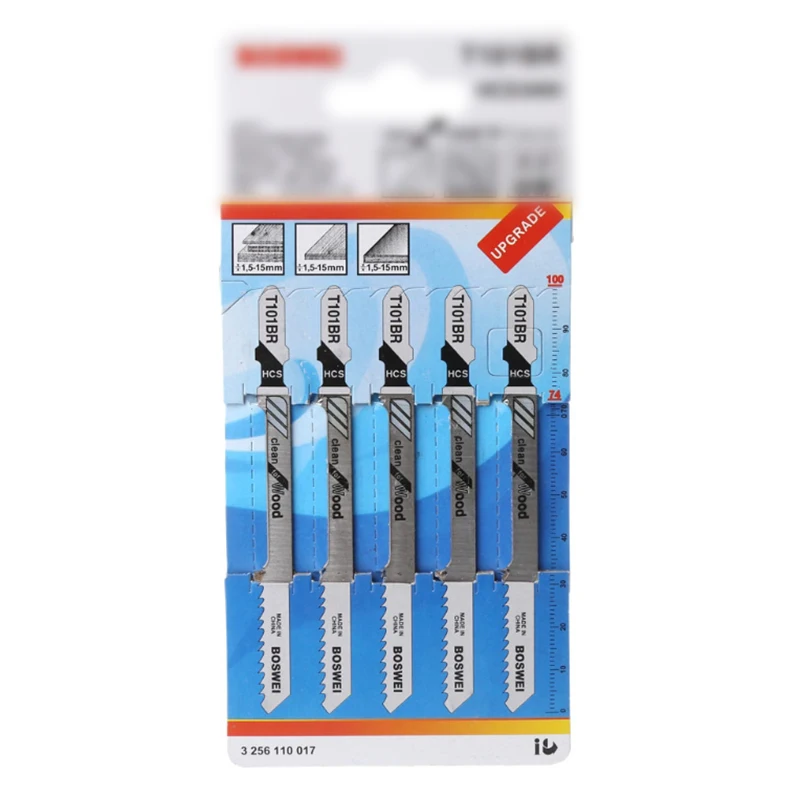 Experience Clean and Smooth Cuts Every Time! 5pcs HCS 101BR Jigsaw Cutters Set for Softwood Fiberboard Chipboard
Experience Clean and Smooth Cuts Every Time! 5pcs HCS 101BR Jigsaw Cutters Set for Softwood Fiberboard Chipboard