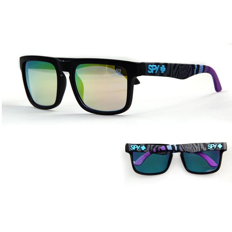 

New Ken Block Beach Sunglasses Men Square Sunglasses Reflective Coating Mirrored Lens UV400