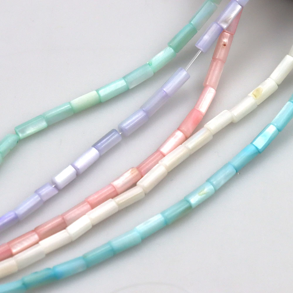 4x8MM Colored Natural Freshwater Shell Beads Tube Beads Spacer Beads 40pcs/lot Dyed Pearl Shell Loose Beads For Jewelry Making
4x8MM Colored Natural Freshwater Shell Beads Tube Beads Spacer Beads 40pcs/lot Dyed Pearl Shell Loose Beads For Jewelry Making