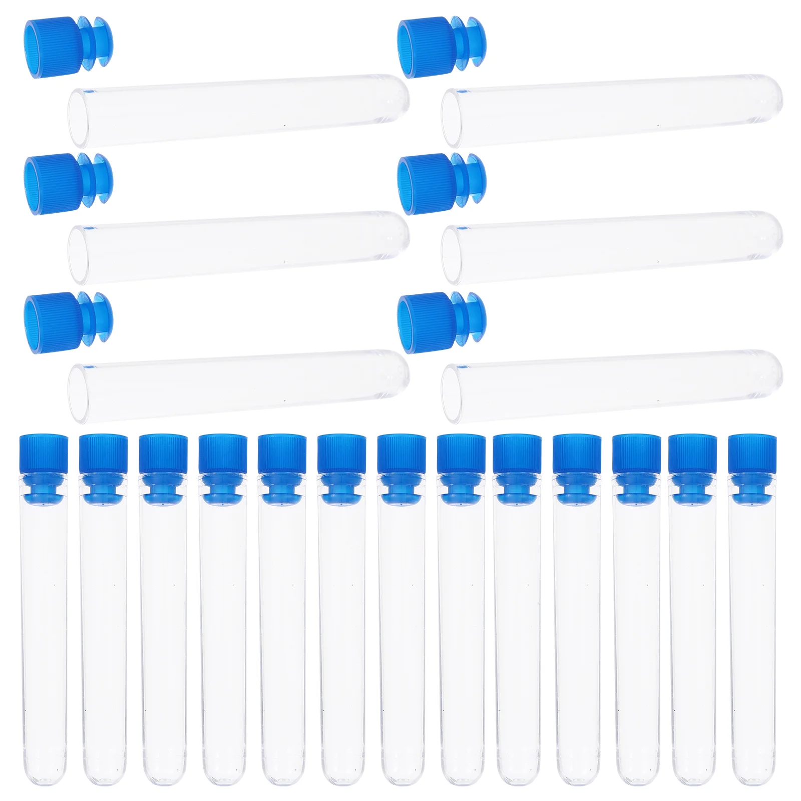 50 Pcs Laboratory Transparent Test Tube Sampling Free with Cork Test Tubes With Lids Storage
50 Pcs Laboratory Transparent Test Tube Sampling Free with Cork Test Tubes With Lids Storage