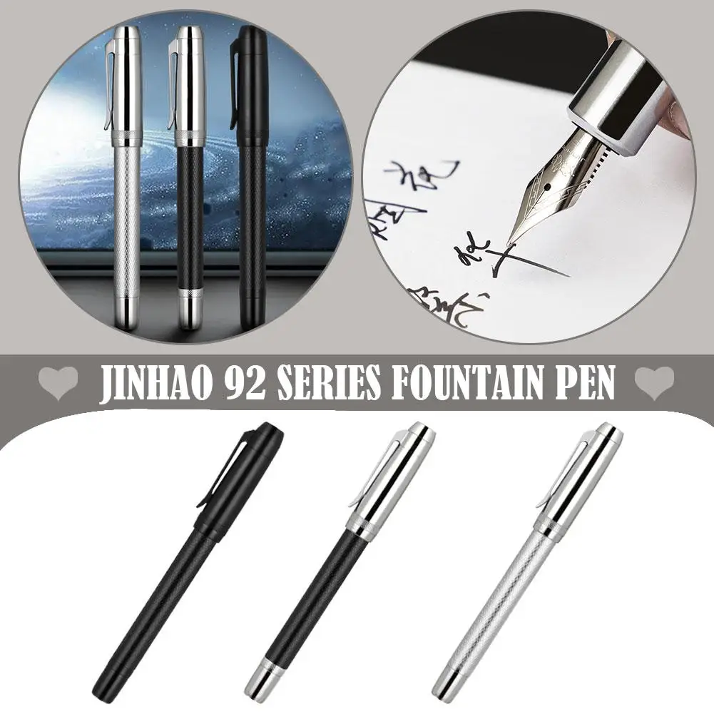 

Jinhao 92 Metal Fountain Pen EF/F/M/Bent Nib With Converter Writing Gift Pen Luxury Writing Ink Pen For Business & School X2R7