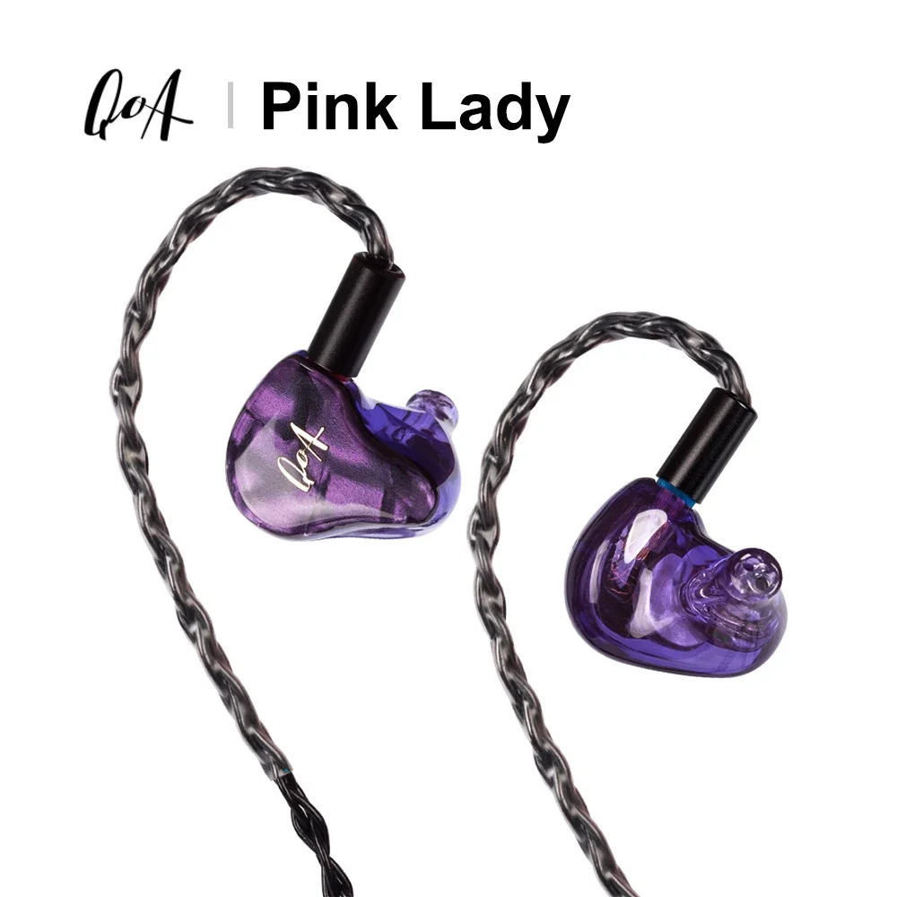 QOA PINK LADY In-Ear Earphone IEM 2BA+1DD Hybrid Driver DJ Monitor Earbuds With 0.78mm 2Pin Detachable Cable Headset KINERA
QOA PINK LADY In-Ear Earphone IEM 2BA+1DD Hybrid Driver DJ Monitor Earbuds With 0.78mm 2Pin Detachable Cable Headset KINERA