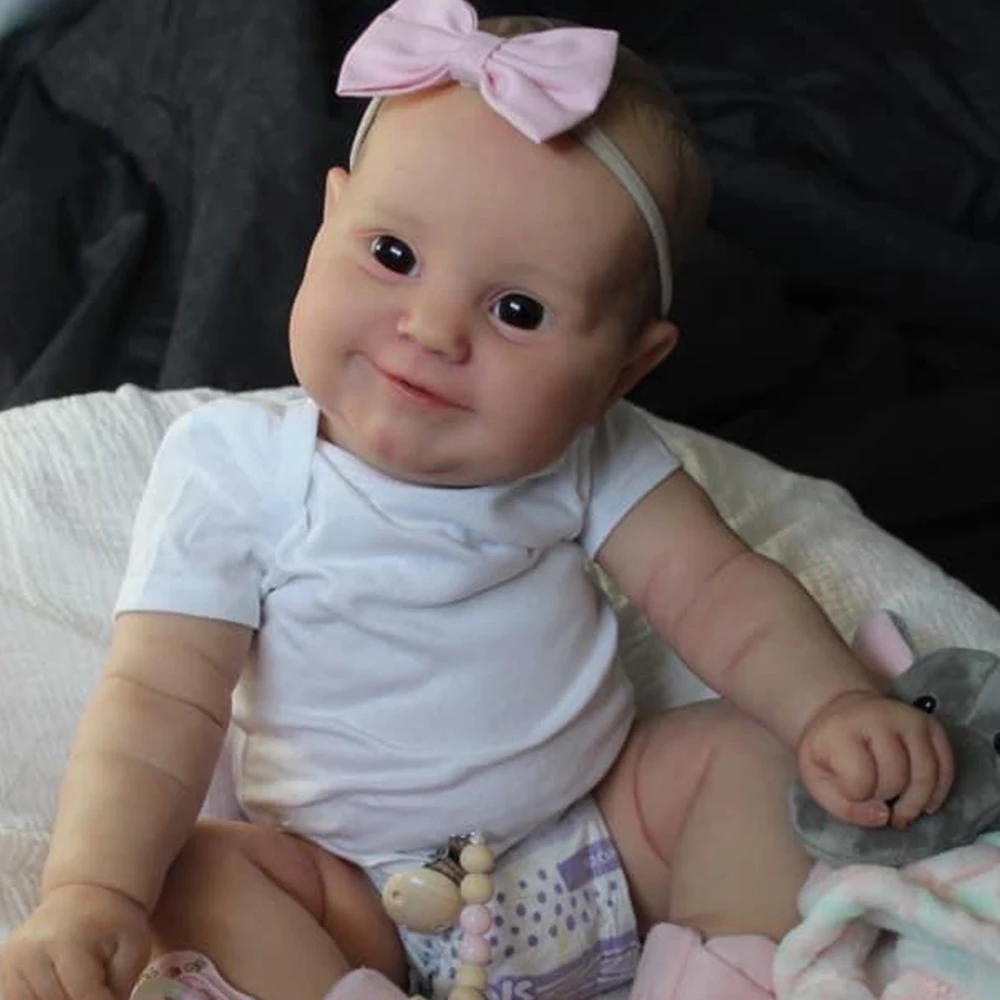 60 CM 3D Paint Skin Cloth Body Silicone Reborn Baby Doll Maddie Girl Toddler Bebe Bonecas Lifelike Art Hand Made
60 CM 3D Paint Skin Cloth Body Silicone Reborn Baby Doll Maddie Girl Toddler Bebe Bonecas Lifelike Art Hand Made