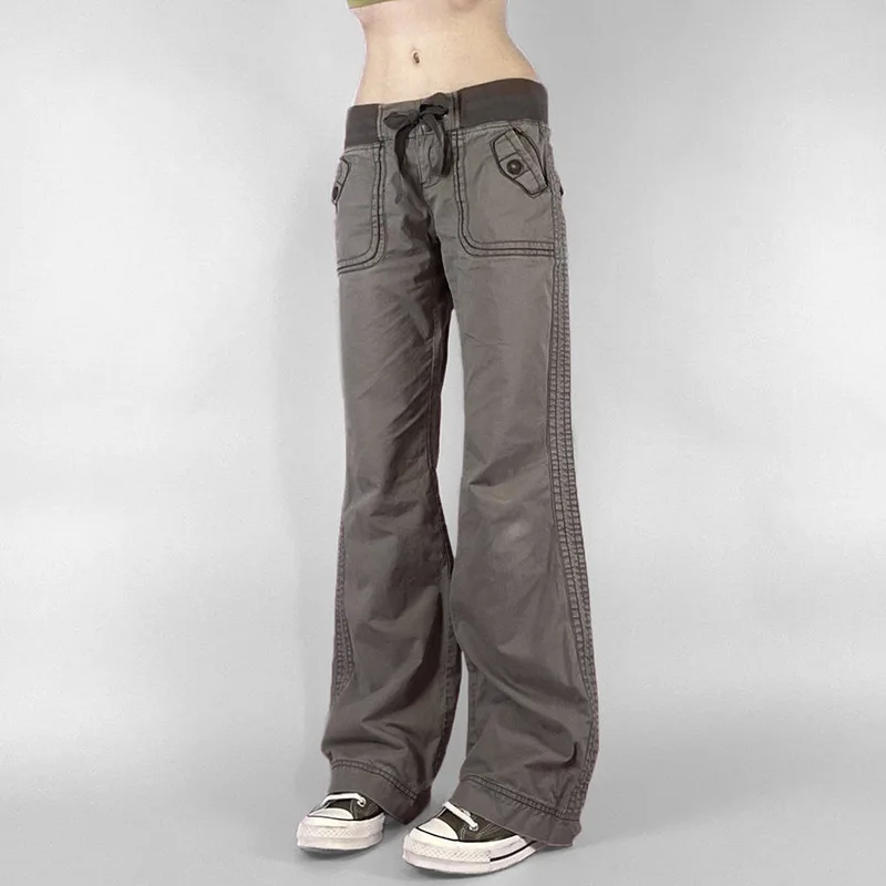 2000s Clothes Y2k Low Rise Boot Cut Jeans Woman Casual Black Striped Denim Trousers Streetwear Flare Pants P77-DD25 282 S65663dadf49643da8c5da6409b53aee1i