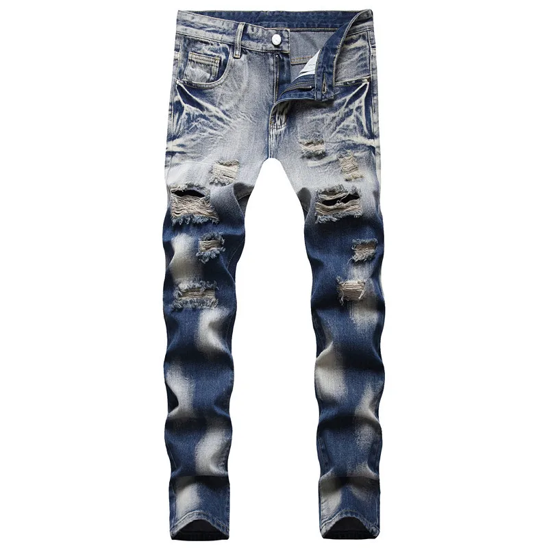 Mens Jeans Loose Mens Trousers Holes Blue Casual Straight Jeans Autumn Fashion Denim Pants Boyfriend Jeans Men Clothing
Mens Jeans Loose Mens Trousers Holes Blue Casual Straight Jeans Autumn Fashion Denim Pants Boyfriend Jeans Men Clothing