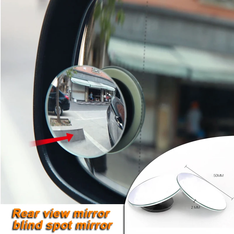 

1pc 360 Degree HD Blind Spot Adjustable Car Rearview Convex Mirror for Car Reverse Wide Angle Vehicle Parking Rimless Mirrors