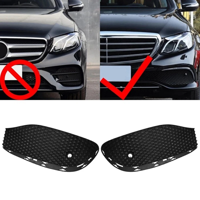 1Pair Car Front Bumper Fog Light Grille Fog Lamp Grill Cover With Chrome Strip For Mercedes-Benz E Class W213 2016-2020
1Pair Car Front Bumper Fog Light Grille Fog Lamp Grill Cover With Chrome Strip For Mercedes-Benz E Class W213 2016-2020