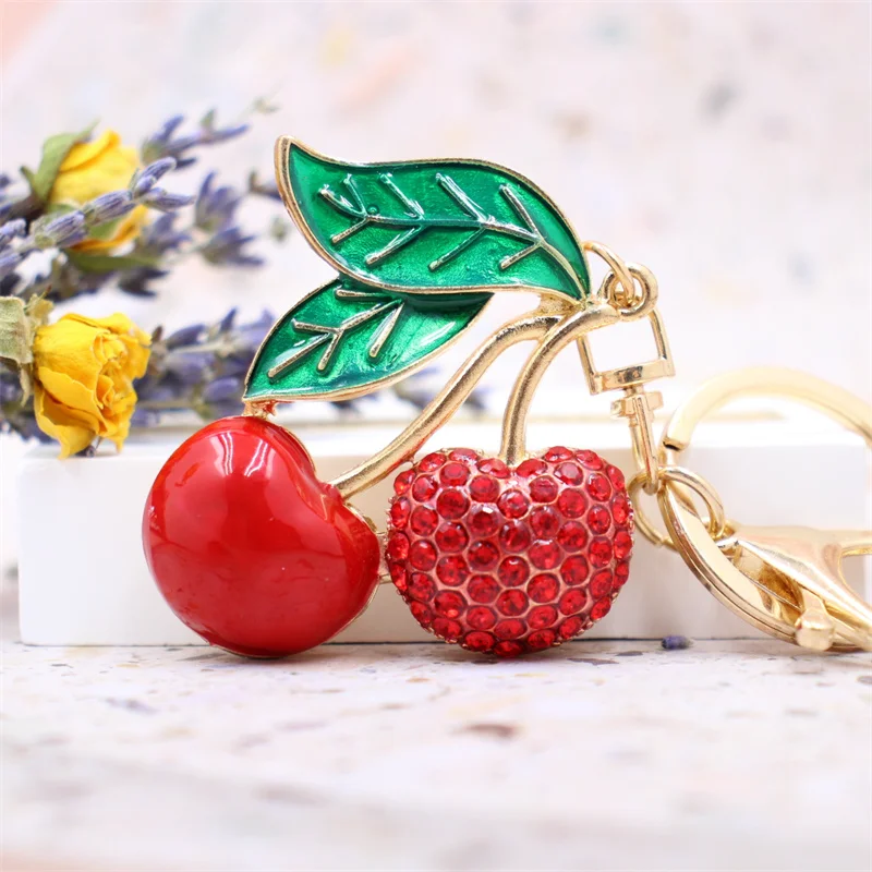Red Crystal Cherry Keychains for Women Cute Fruit Key Chain Men Car Pendant Keychain Girl Bag Key Ring Fashion Jewelry Accessory
Red Crystal Cherry Keychains for Women Cute Fruit Key Chain Men Car Pendant Keychain Girl Bag Key Ring Fashion Jewelry Accessory
