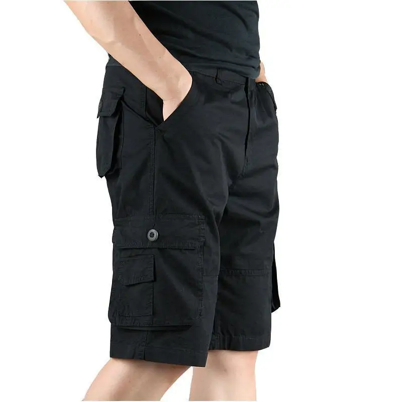 2022 Summer Mens Tactical Cargo Shorts Men New Fashion Khaki Multi-pocket Casual Loose Short Pants Loose Military Shorts Q40
2022 Summer Mens Tactical Cargo Shorts Men New Fashion Khaki Multi-pocket Casual Loose Short Pants Loose Military Shorts Q40