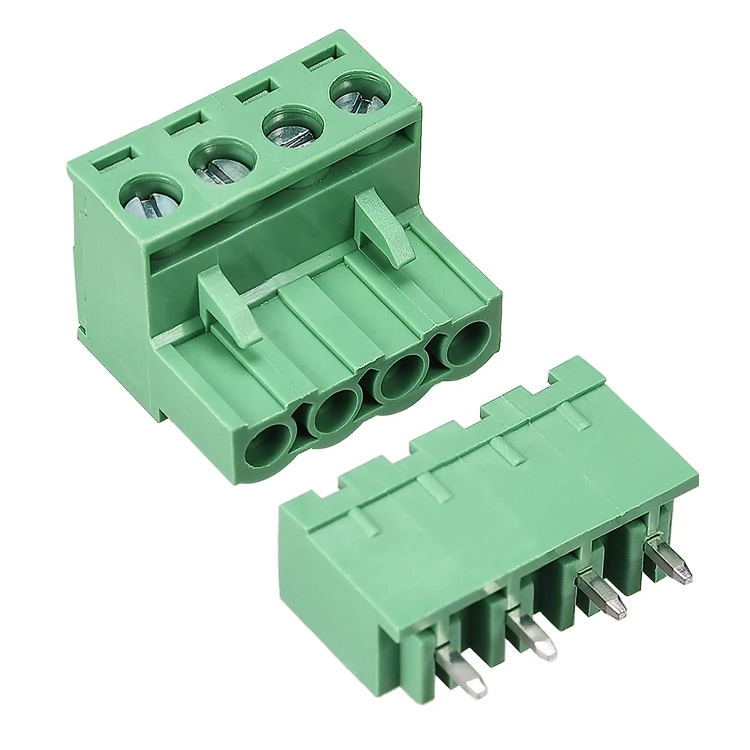 5.08mm Phoenix Connectors 4 Pin 5.08mm Pitch Male Female PCB Screw Terminal Block 5 Sets
5.08mm Phoenix Connectors 4 Pin 5.08mm Pitch Male Female PCB Screw Terminal Block 5 Sets