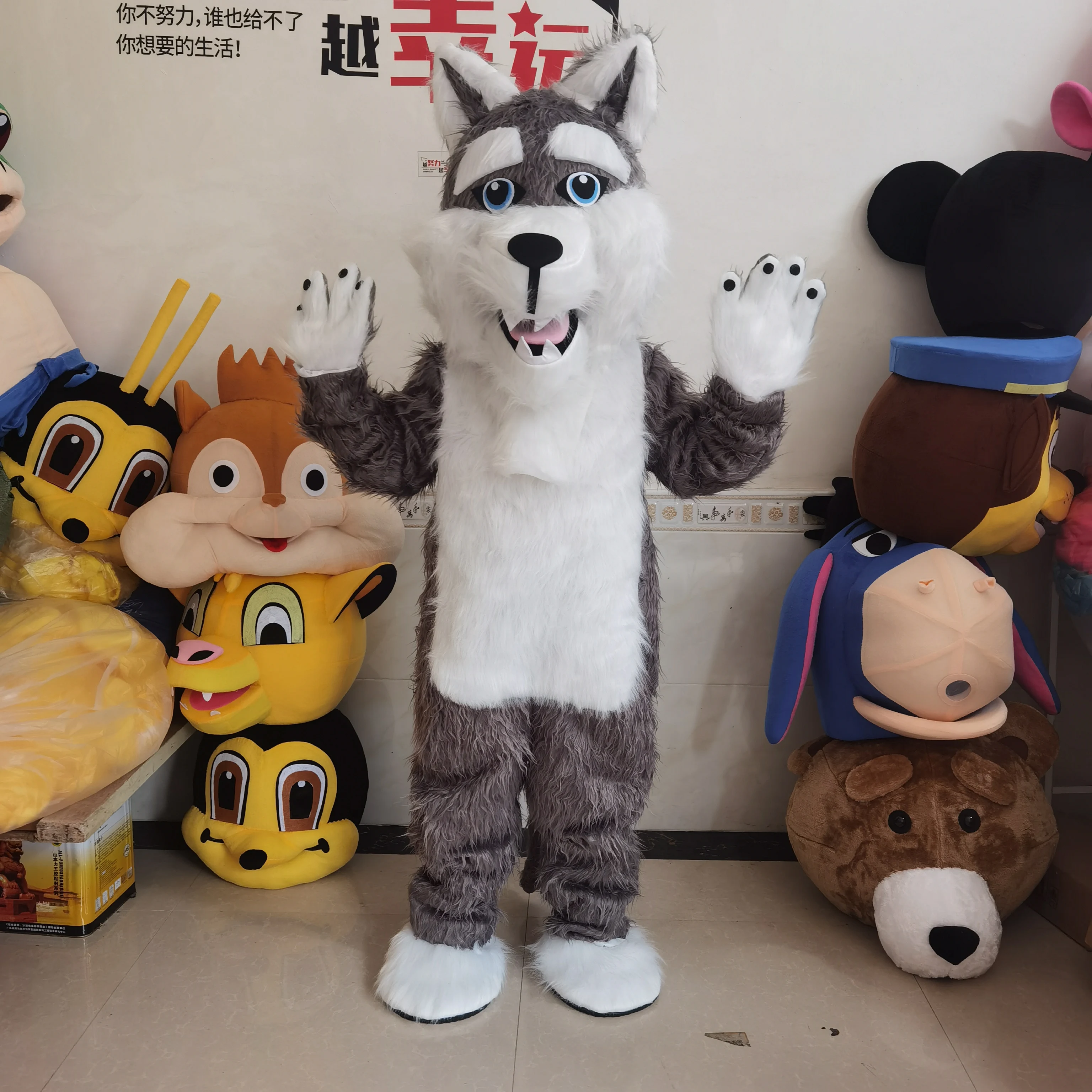 

Cosplay Wolf Cartoon Character Fox Costume Mascot Advertising Fancy Dress Birthday Party Animal Carnival Celebration Props