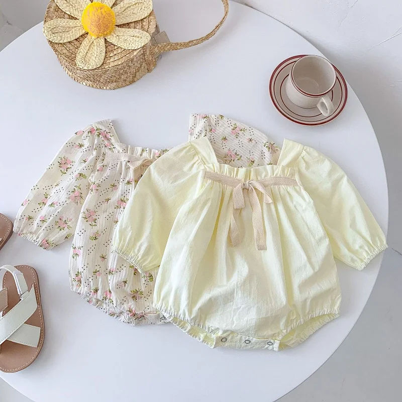 Cute Newborn Baby Girl Autumn Romper Long Sleeve Floral Bow One-Pieces Jumpsuit Outfits Princess Girls Clothes 0-24M
Cute Newborn Baby Girl Autumn Romper Long Sleeve Floral Bow One-Pieces Jumpsuit Outfits Princess Girls Clothes 0-24M