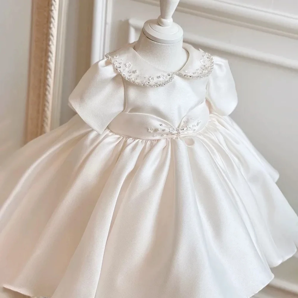 Korean White Baby baptism Flower Girl Dresses for Wedding Kids Infant Gown Birthday Party Clothes Princess costume Child dress
Korean White Baby baptism Flower Girl Dresses for Wedding Kids Infant Gown Birthday Party Clothes Princess costume Child dress