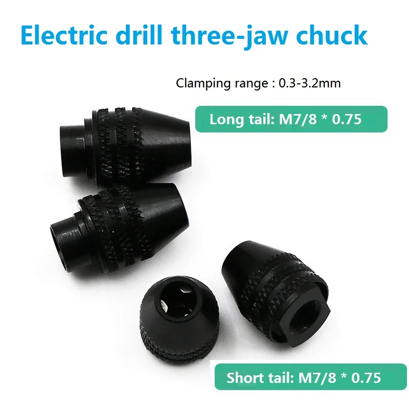 2PCS 0.3-3.2mm Drill Chuck Keyless Hammer Drill Chuck Adapter & Spiral 3-Jaw Connector Power Tool Accessories
2PCS 0.3-3.2mm Drill Chuck Keyless Hammer Drill Chuck Adapter & Spiral 3-Jaw Connector Power Tool Accessories