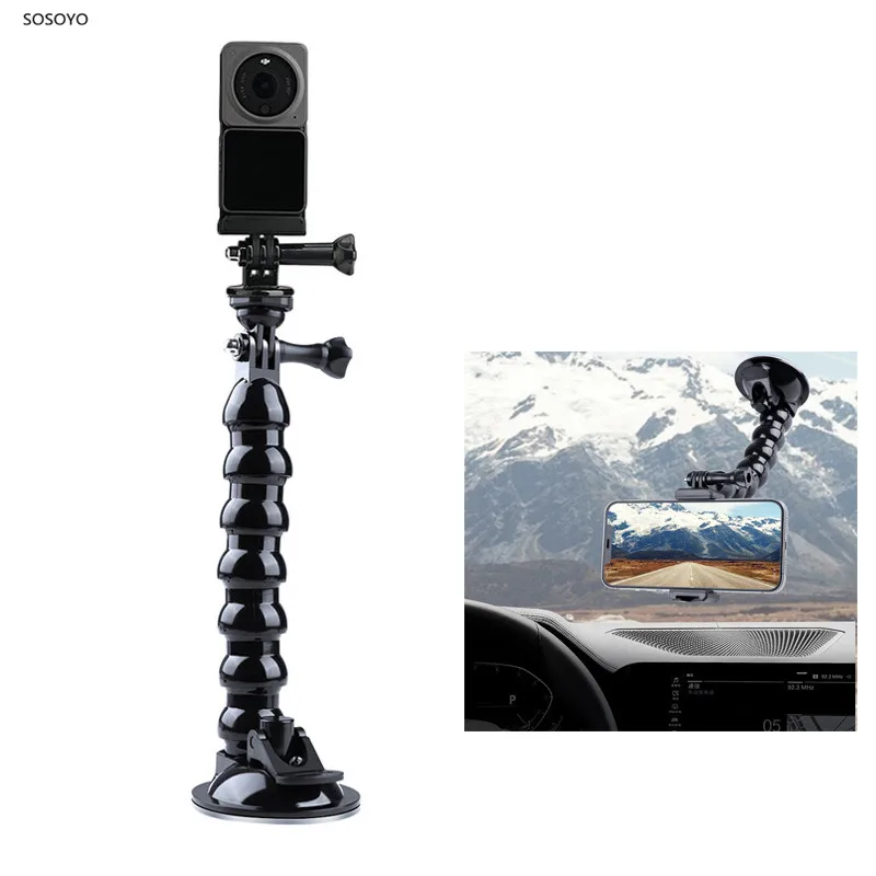 Lengthen Car Suction Cup Bracket Serpentine Arm 360 Degree Rotation Adapter Mount For DJI Action 2 Gopro 10 9 Camera Accessories
Lengthen Car Suction Cup Bracket Serpentine Arm 360 Degree Rotation Adapter Mount For DJI Action 2 Gopro 10 9 Camera Accessories