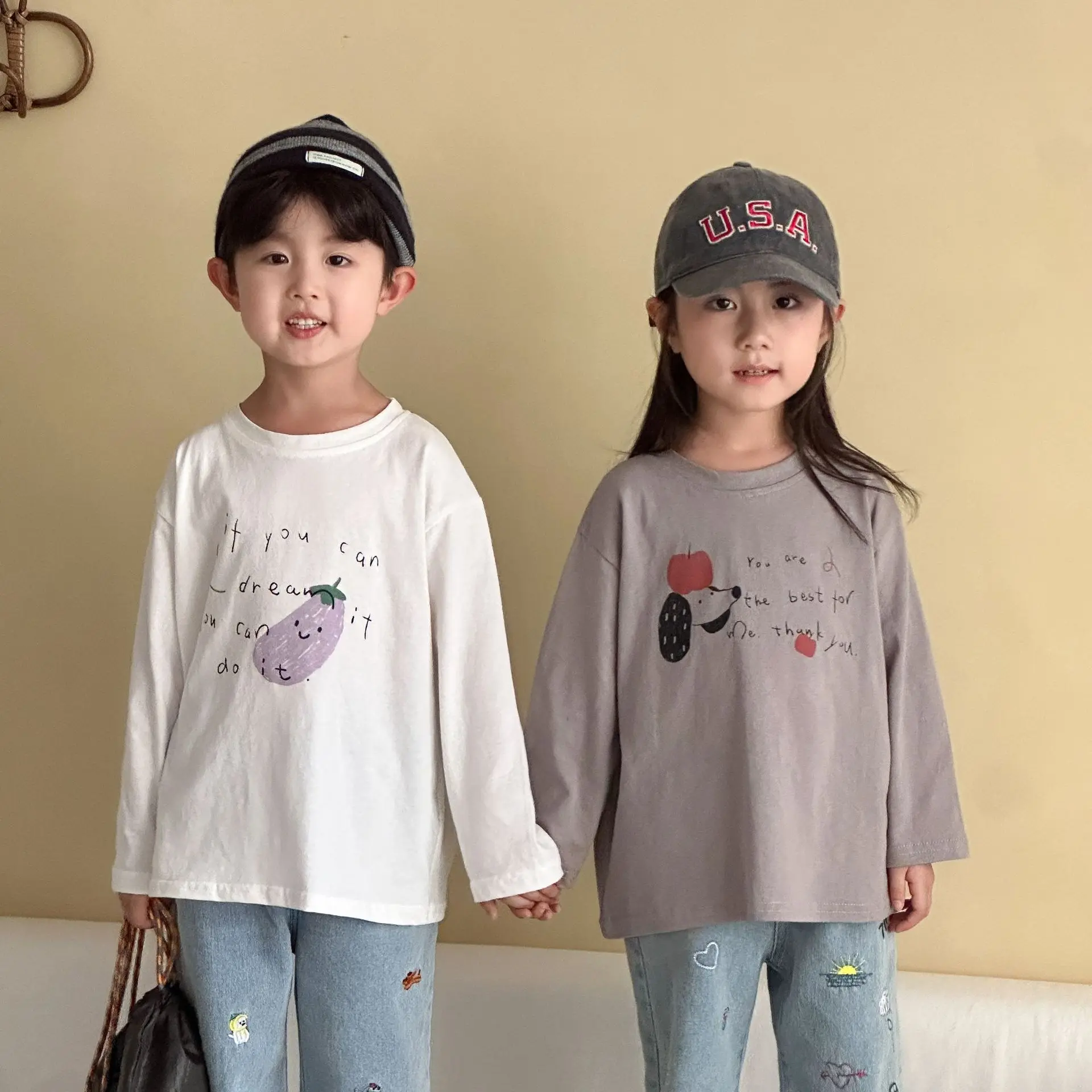 2025 Autumn New Children Long Sleeve T Shirts Cartoon Print Girls Bottoming Shirts Baby Boys Cotton Casual Tops Kids Clothes 18 S6572d5181d6343f2b96c2b416e1daf22W