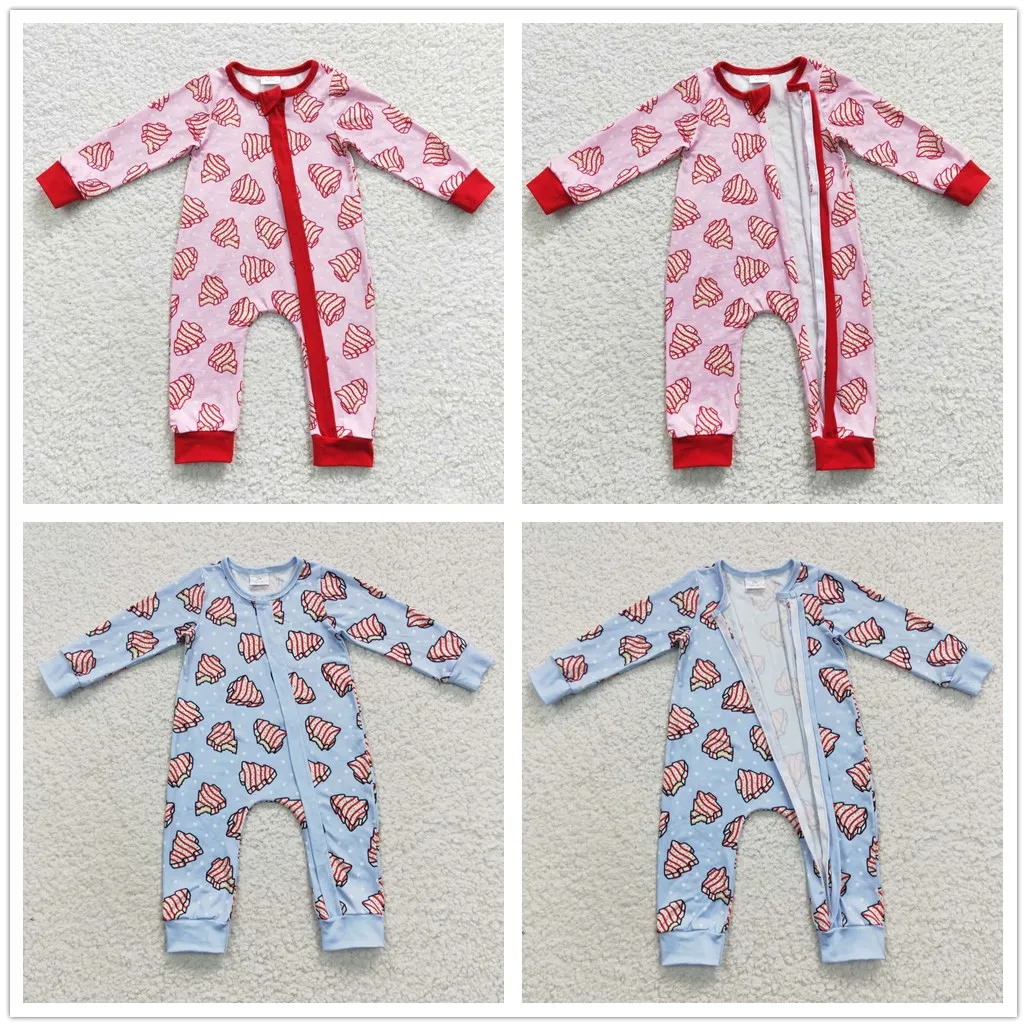 

2023 New Arrival Wholesale Newborn One-Pieces Clothing Infants Toddler Pink Bodysuits B​aby Christmas Rompers