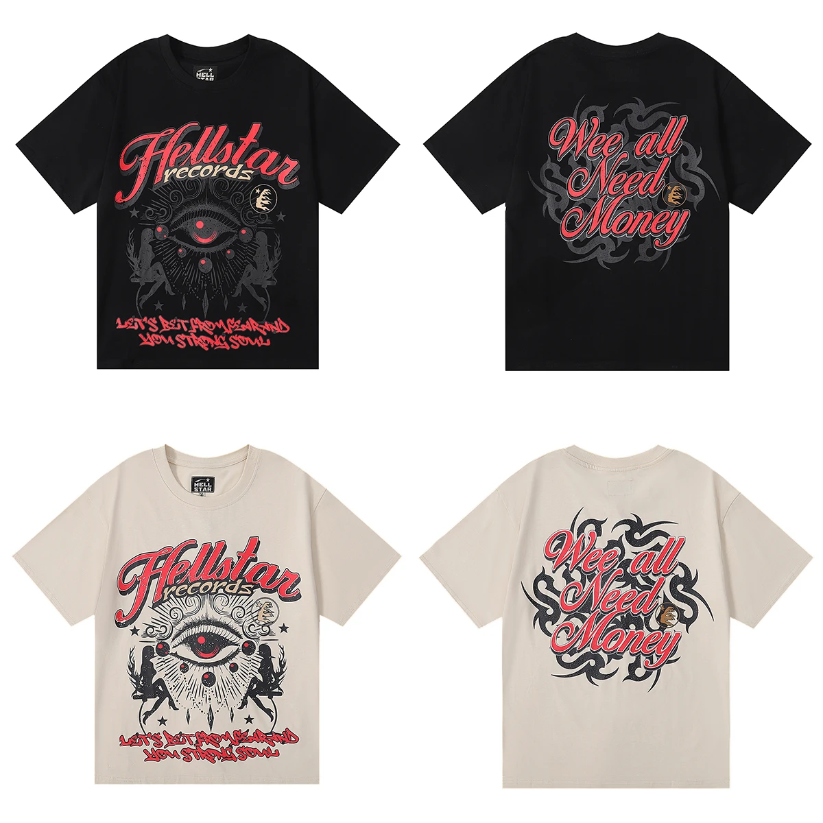 Hellstar 2023 new High street God's Eye printed casual cotton top men's and women's loose short sleeves
Hellstar 2023 new High street God's Eye printed casual cotton top men's and women's loose short sleeves