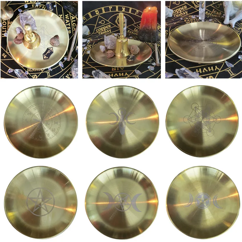 Pentagram Altar Ritual Burning Candle Holder Plate Stainless Steel Offering Candle Burning Flat Bowl For Smudging Decor
Pentagram Altar Ritual Burning Candle Holder Plate Stainless Steel Offering Candle Burning Flat Bowl For Smudging Decor