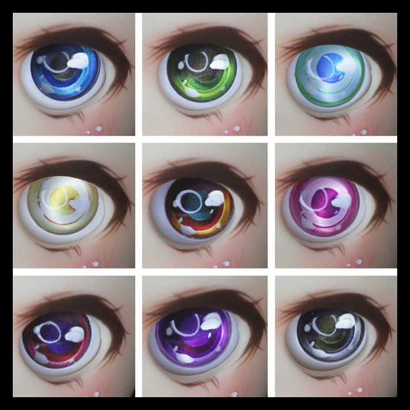 BJD Doll Pressure Eyes 26mm/30mm/12mm/14mm Yellow Green Pink Blue Purple Orange Blue Acrylic Eyes Colorful Gradient Eyeball
BJD Doll Pressure Eyes 26mm/30mm/12mm/14mm Yellow Green Pink Blue Purple Orange Blue Acrylic Eyes Colorful Gradient Eyeball