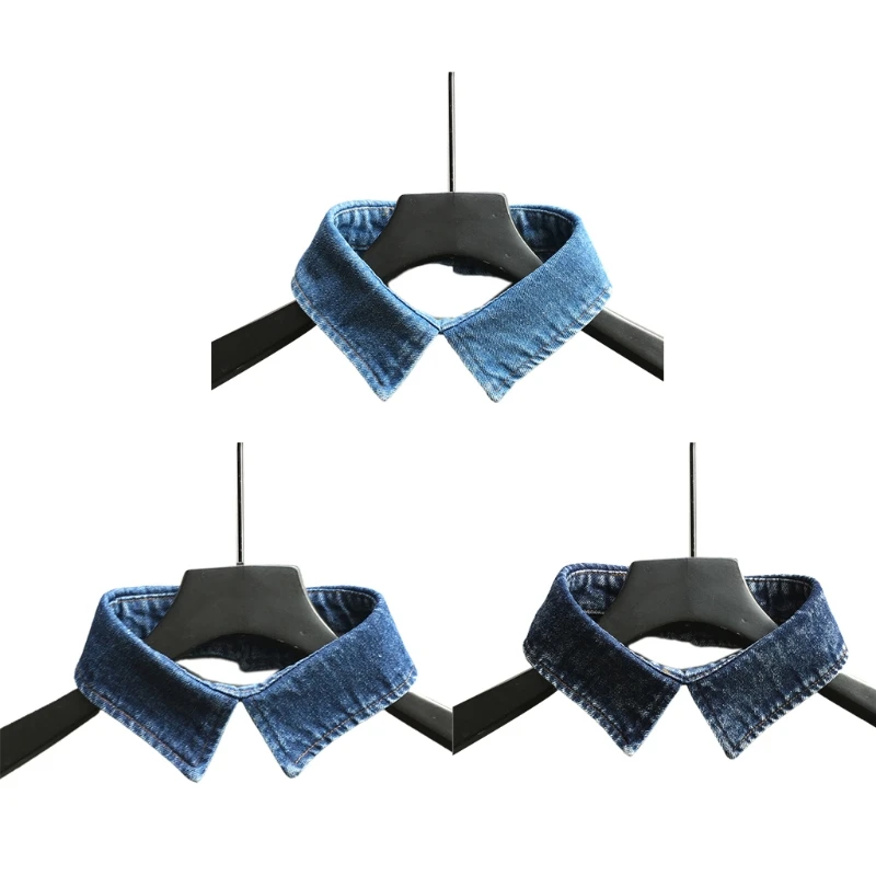 Women Men Vintage Washed Blue Fake Collar Work Office Casual Lapel Choker Necklace Decorative Pointed Button Short D5QB
Women Men Vintage Washed Blue Fake Collar Work Office Casual Lapel Choker Necklace Decorative Pointed Button Short D5QB