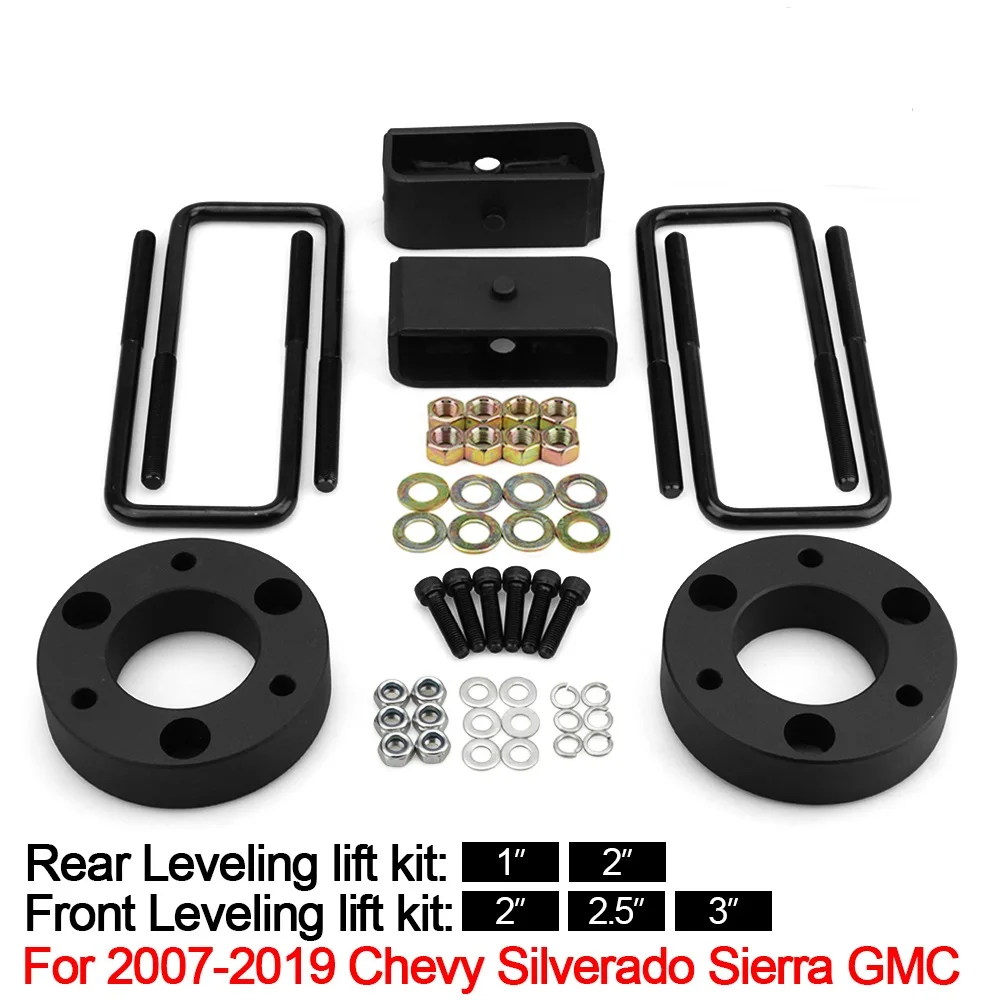 

2"/2.5"/3" Inch Front + 1" Rear Leveling Lift Kit for 2007-2019 Chevy Silverado GMC Sierra 1500