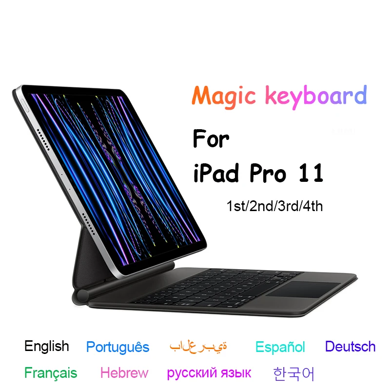 

Magic Keyboard For iPad Pro 11 2022 2021 2020 2018 4th 3rd 2nd 1st Gen Bluetooth Keyboard Cover for iPad Air 4 5 10.9" Case