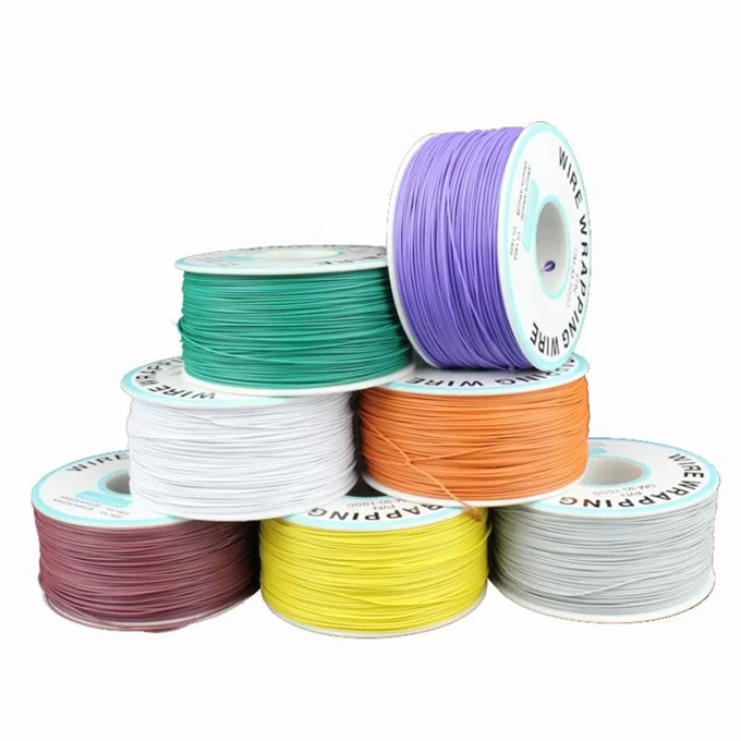 250 m/lots 30 AWG Wrapping Wire 10 Colors Copper Cable Ok Wire Electrical Wire for Laptop Motherboard PCB Solder
250 m/lots 30 AWG Wrapping Wire 10 Colors Copper Cable Ok Wire Electrical Wire for Laptop Motherboard PCB Solder
