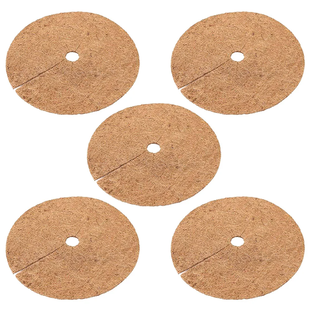 5 Pcs Coconut Palm Gasket Planter Pots Tree Ring Anti-grass Mat Mulch Circles Protector Durable Round Coir Barrier
5 Pcs Coconut Palm Gasket Planter Pots Tree Ring Anti-grass Mat Mulch Circles Protector Durable Round Coir Barrier