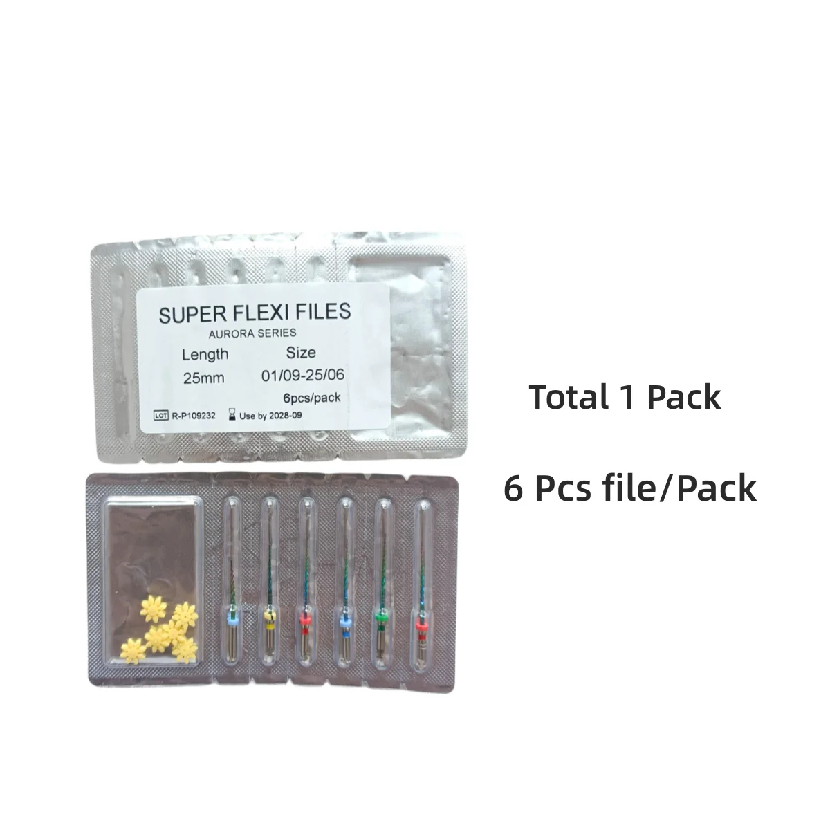 6Pcs/Card Dental Nano Coating Files Niti Super Flexible Cutting File Square Cross
6Pcs/Card Dental Nano Coating Files Niti Super Flexible Cutting File Square Cross