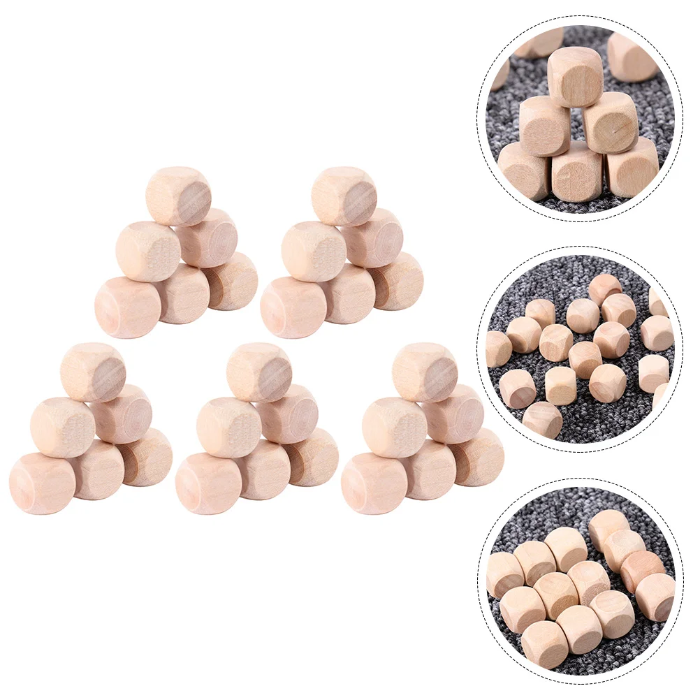 100 Pcs Baby Blocks Six Side Cubes Blank Dice Crafts Wooden Set Game Supplies Sided
100 Pcs Baby Blocks Six Side Cubes Blank Dice Crafts Wooden Set Game Supplies Sided