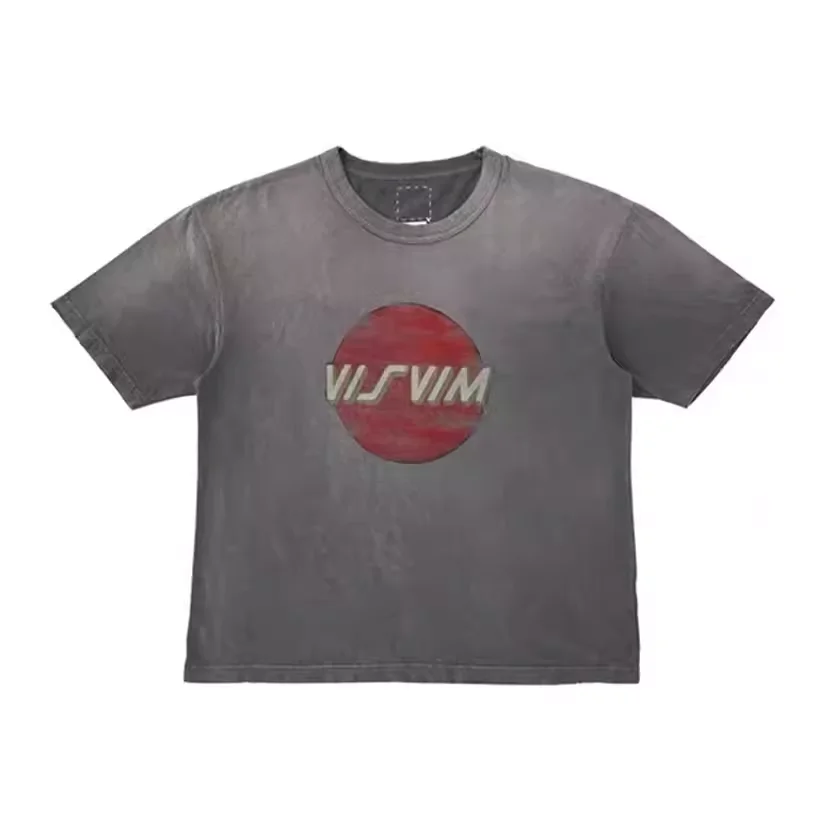 

VISVIMWMV 22AW JUMBO TEE S/S CRASH washed distressed printed Japanese T-shirt